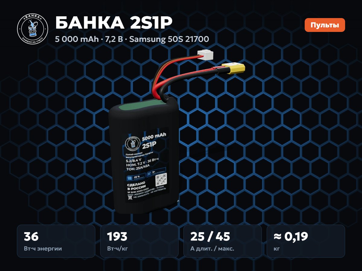 БАНКА 2S1P Samsung 50S