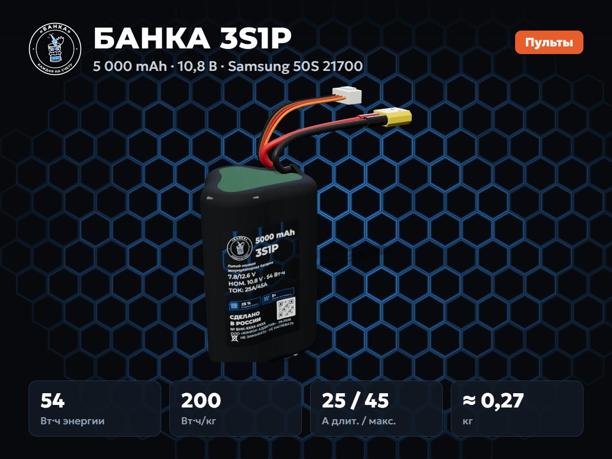 БАНКА 3S1P Samsung 50S