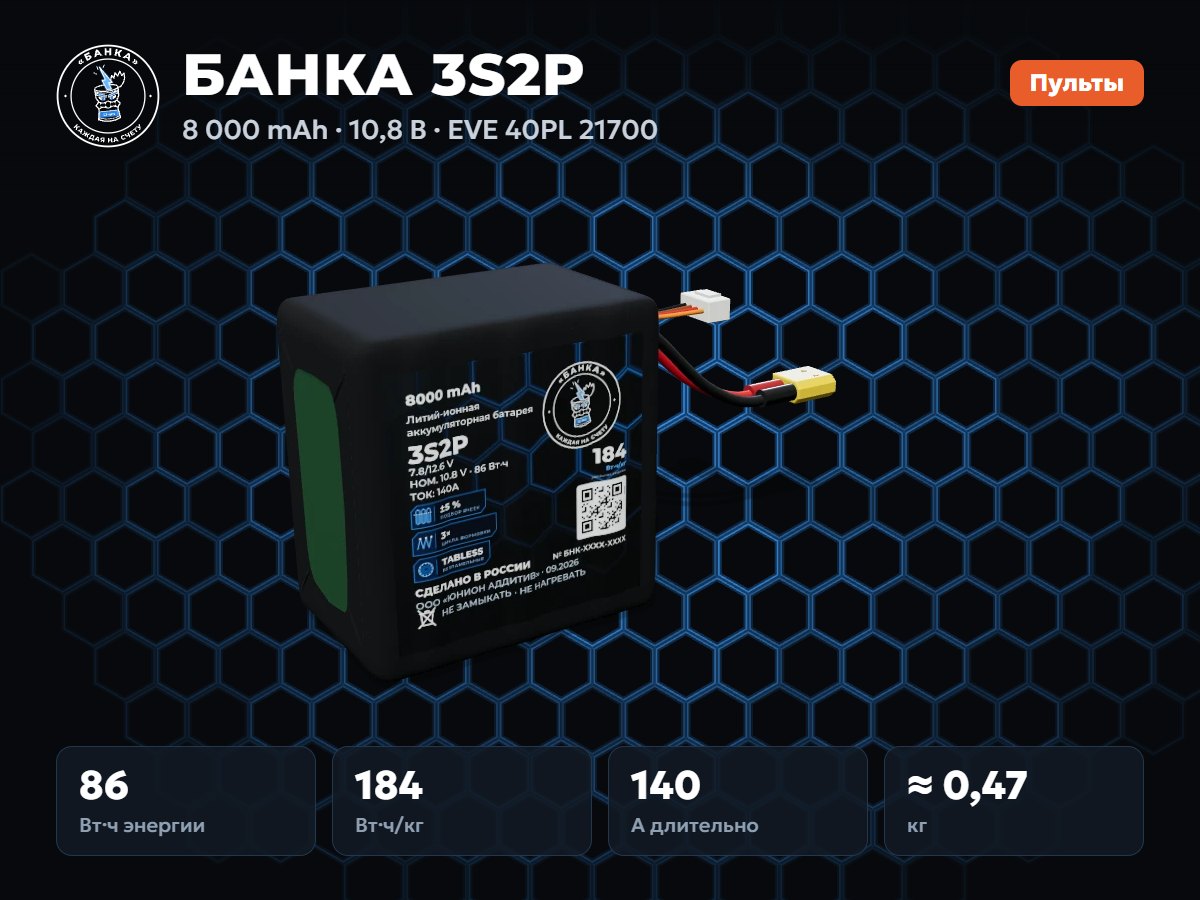 БАНКА 3S2P EVE 40PL