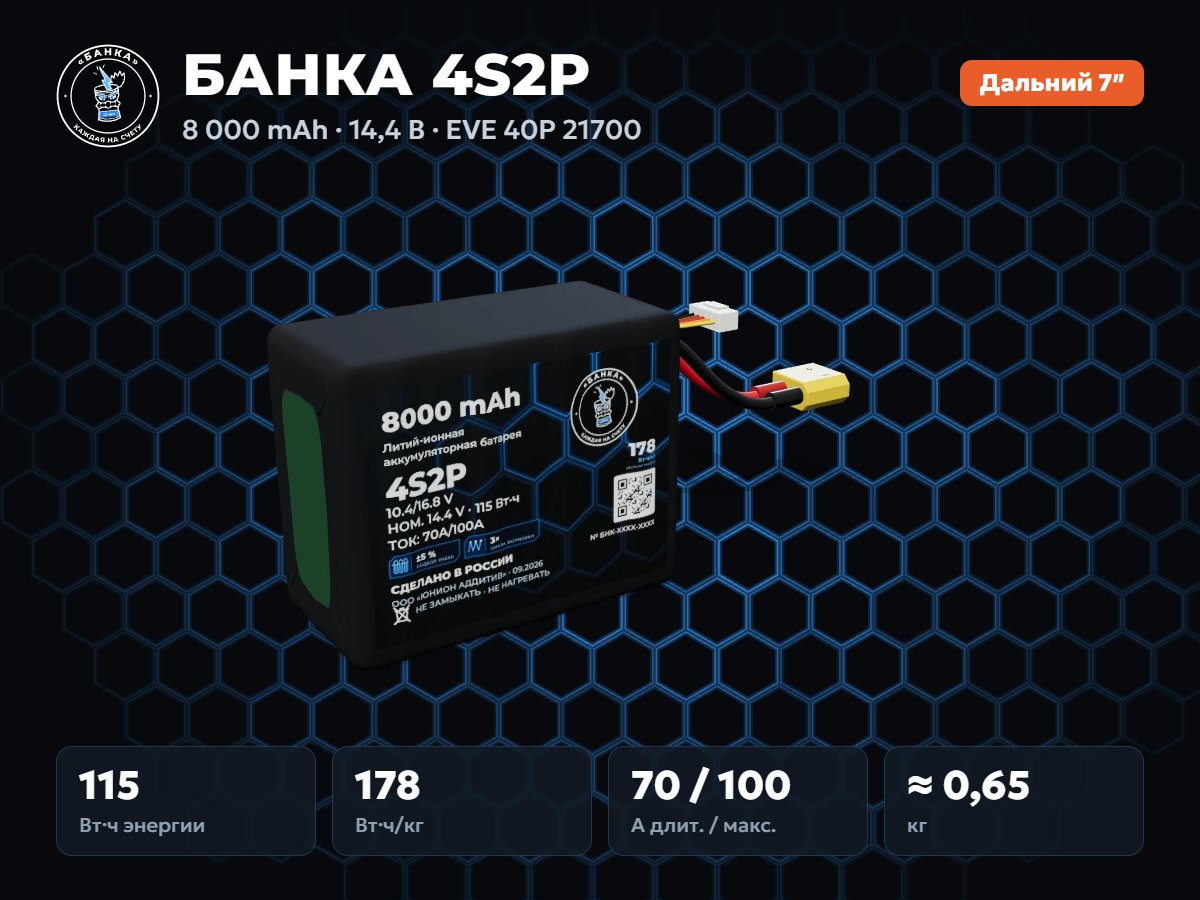БАНКА 4S2P EVE 40P