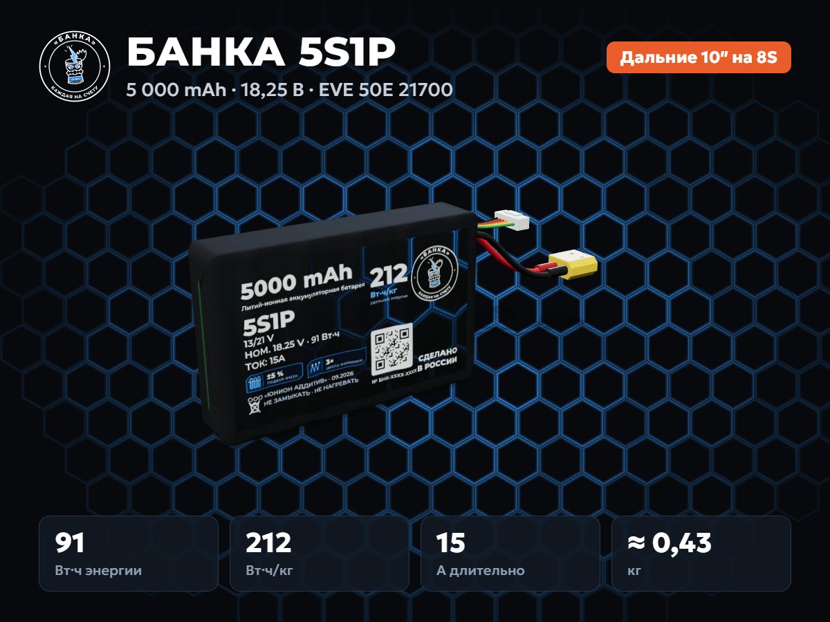 БАНКА 5S1P EVE 50E