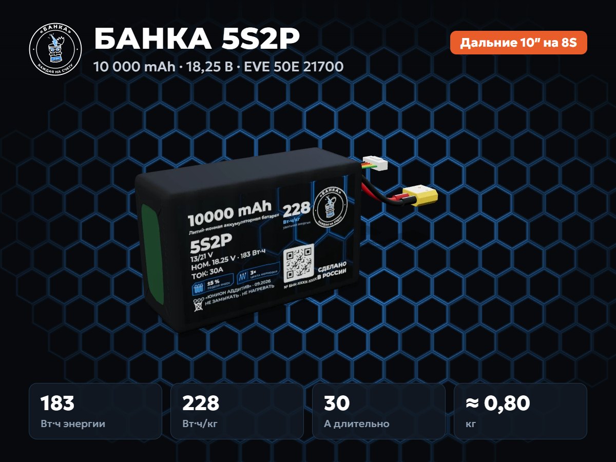 БАНКА 5S2P EVE 50E