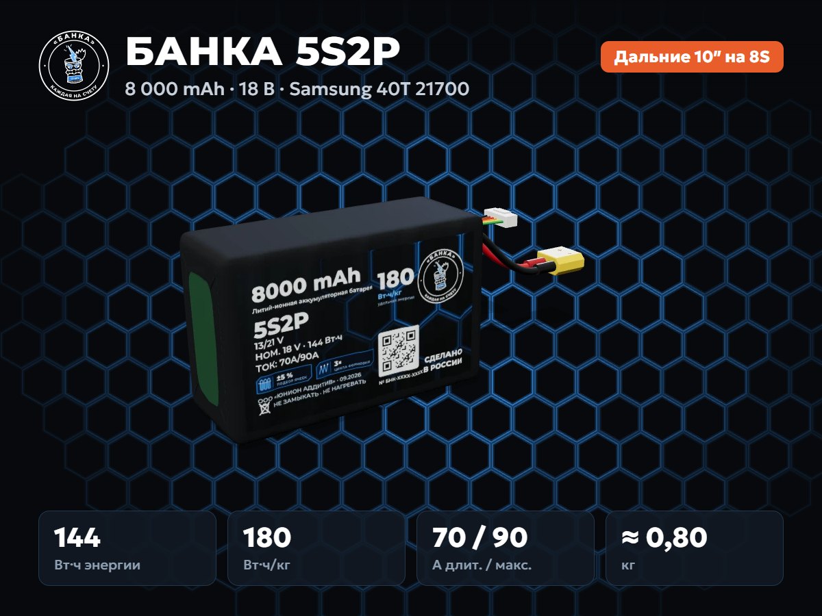 БАНКА 5S2P Samsung 40T