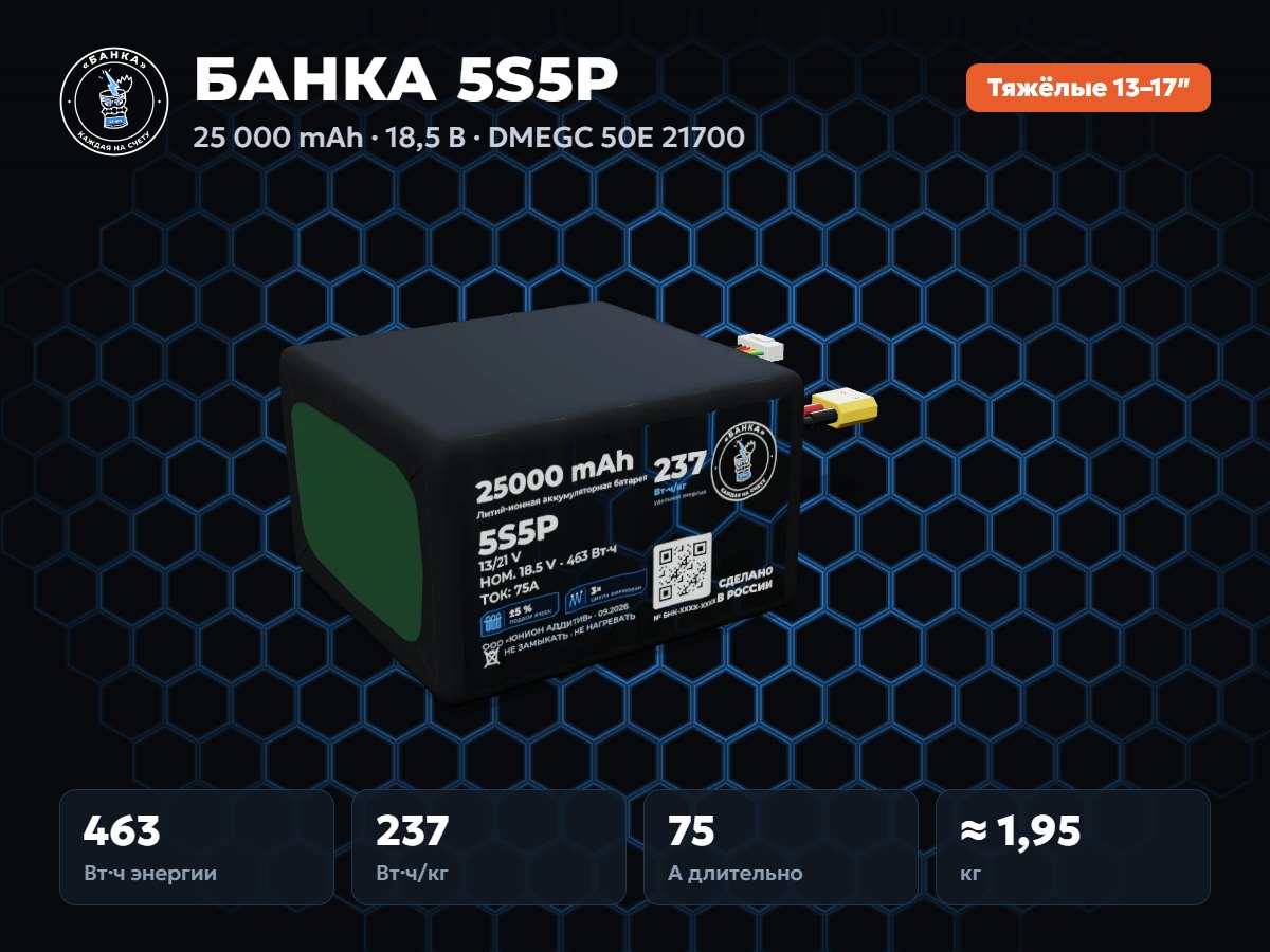 БАНКА 5S5P DMEGC 50E