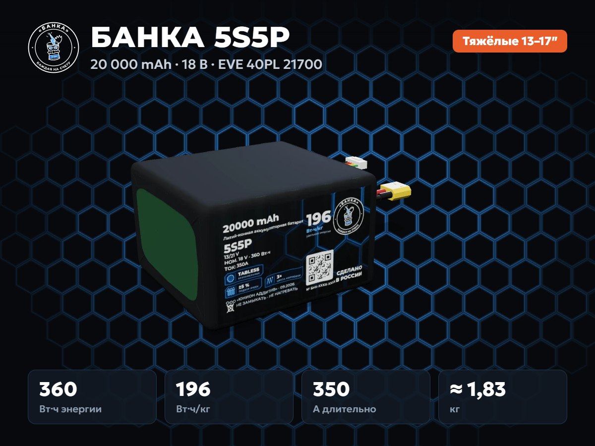 БАНКА 5S5P EVE 40PL