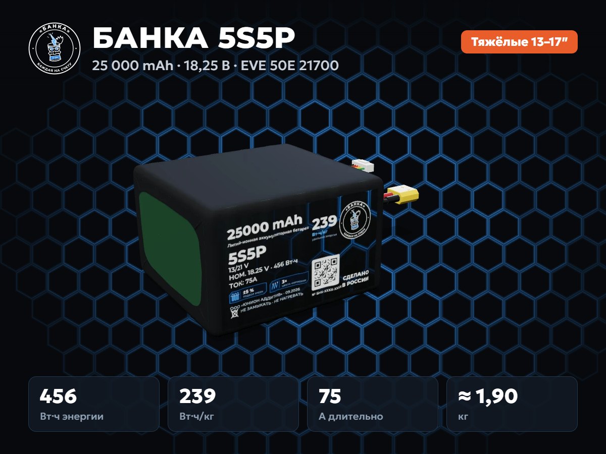 БАНКА 5S5P EVE 50E