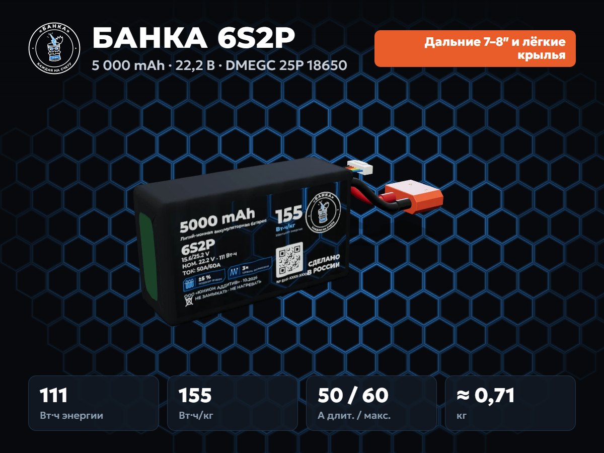 БАНКА 6S2P DMEGC 25P