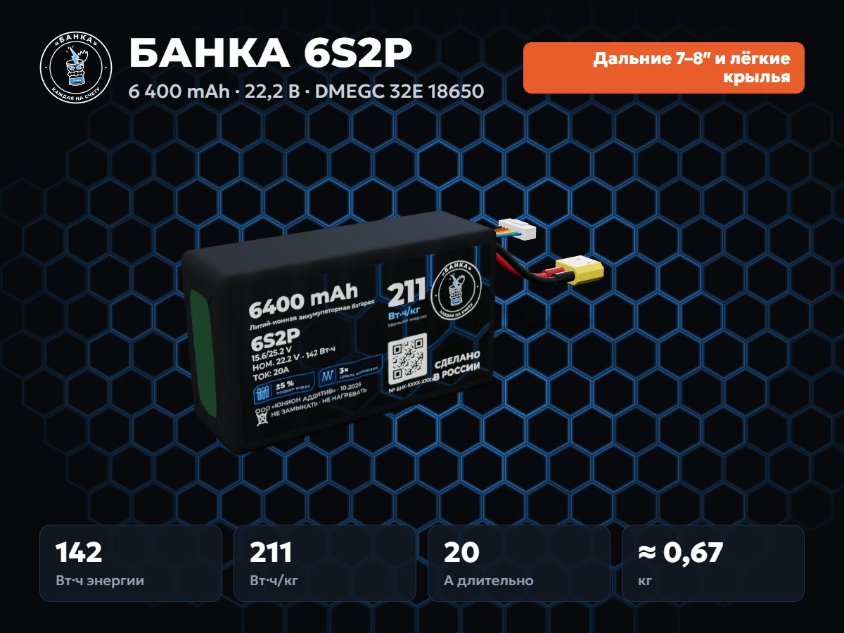 БАНКА 6S2P DMEGC 32E