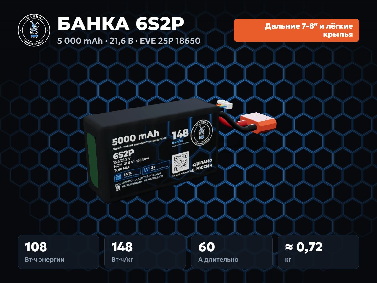БАНКА 6S2P EVE 25P