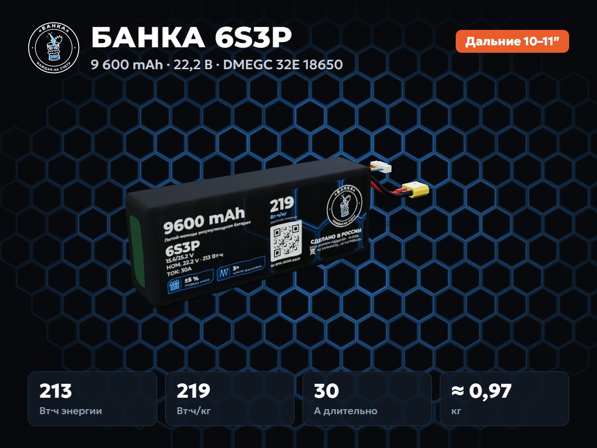 БАНКА 6S3P DMEGC 32E