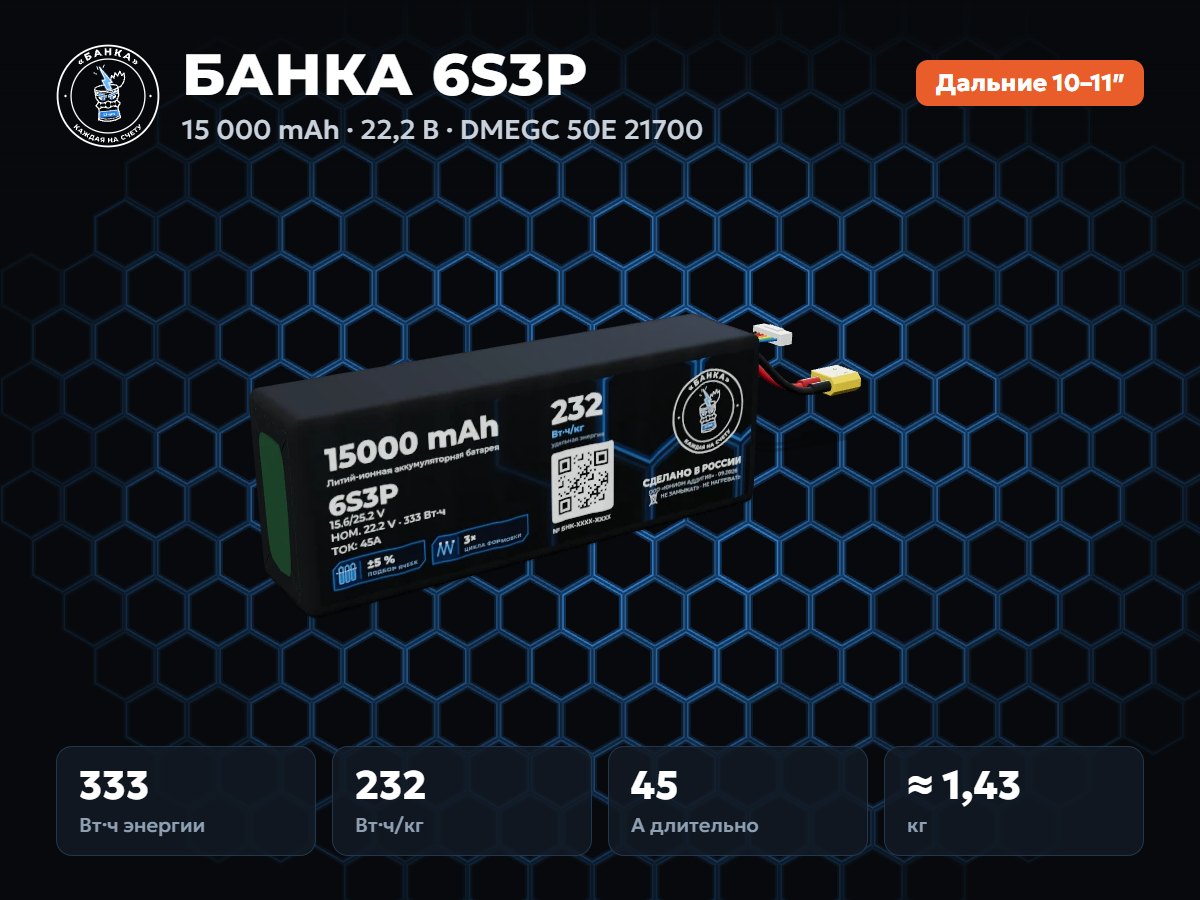 БАНКА 6S3P DMEGC 50E