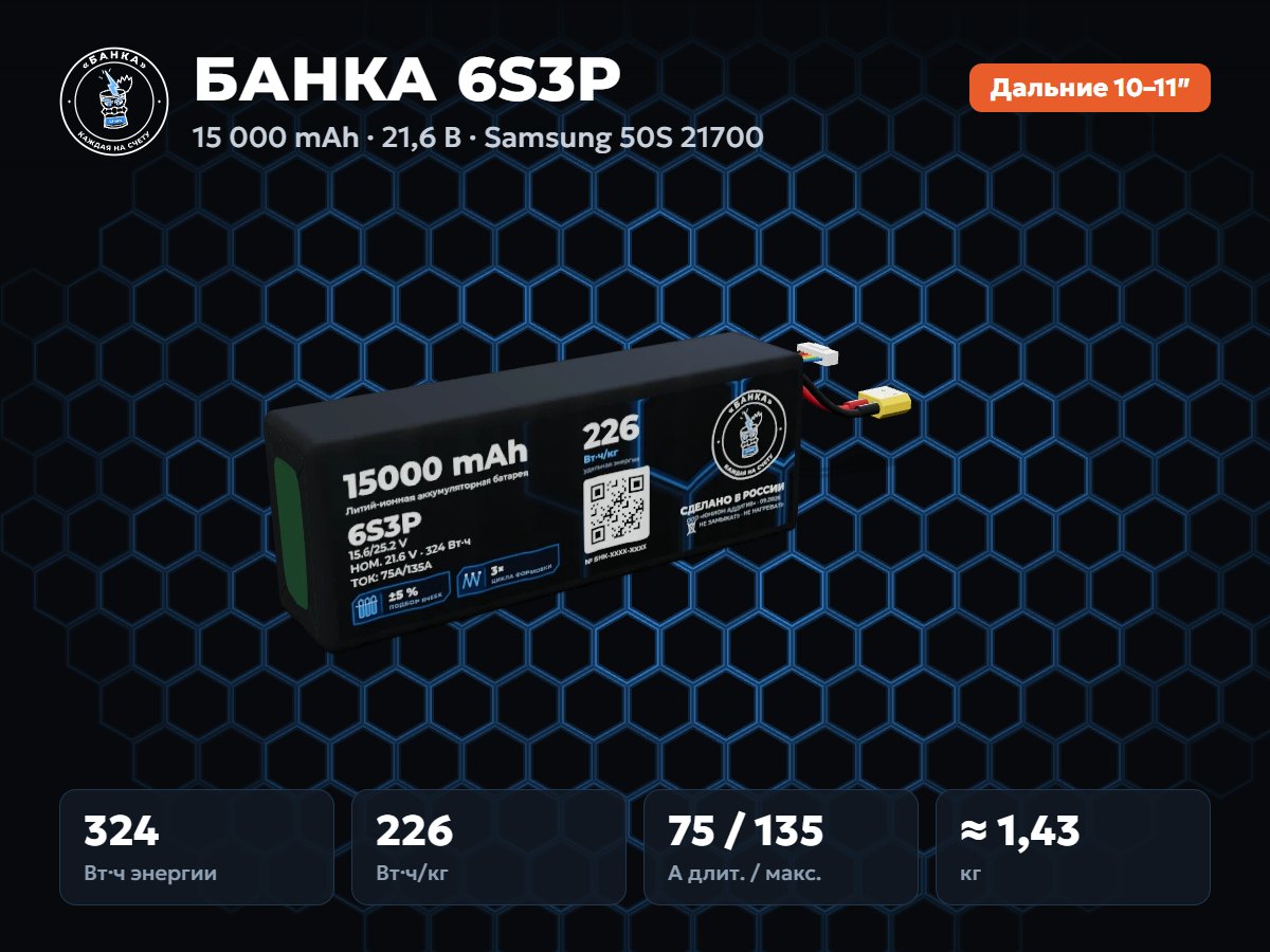 БАНКА 6S3P Samsung 50S