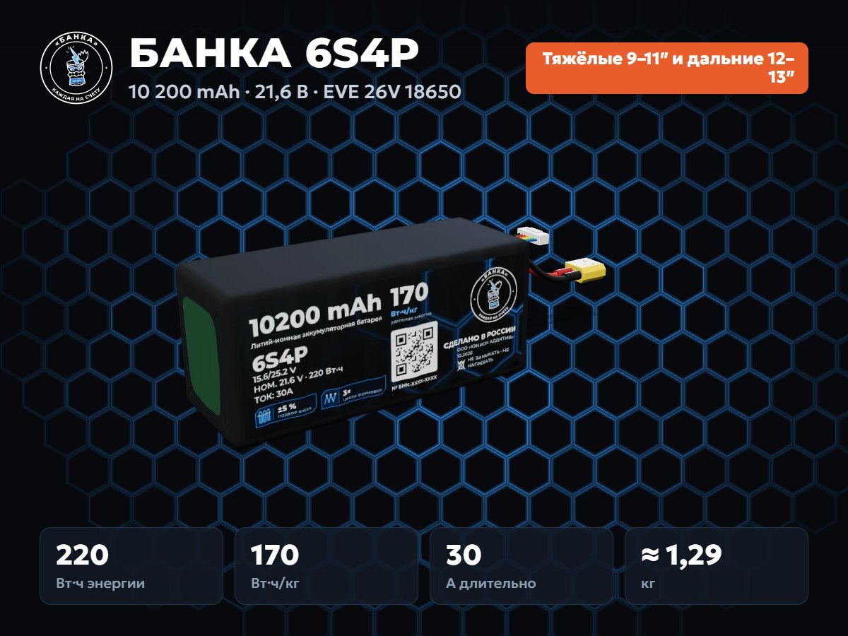 БАНКА 6S4P EVE 26V