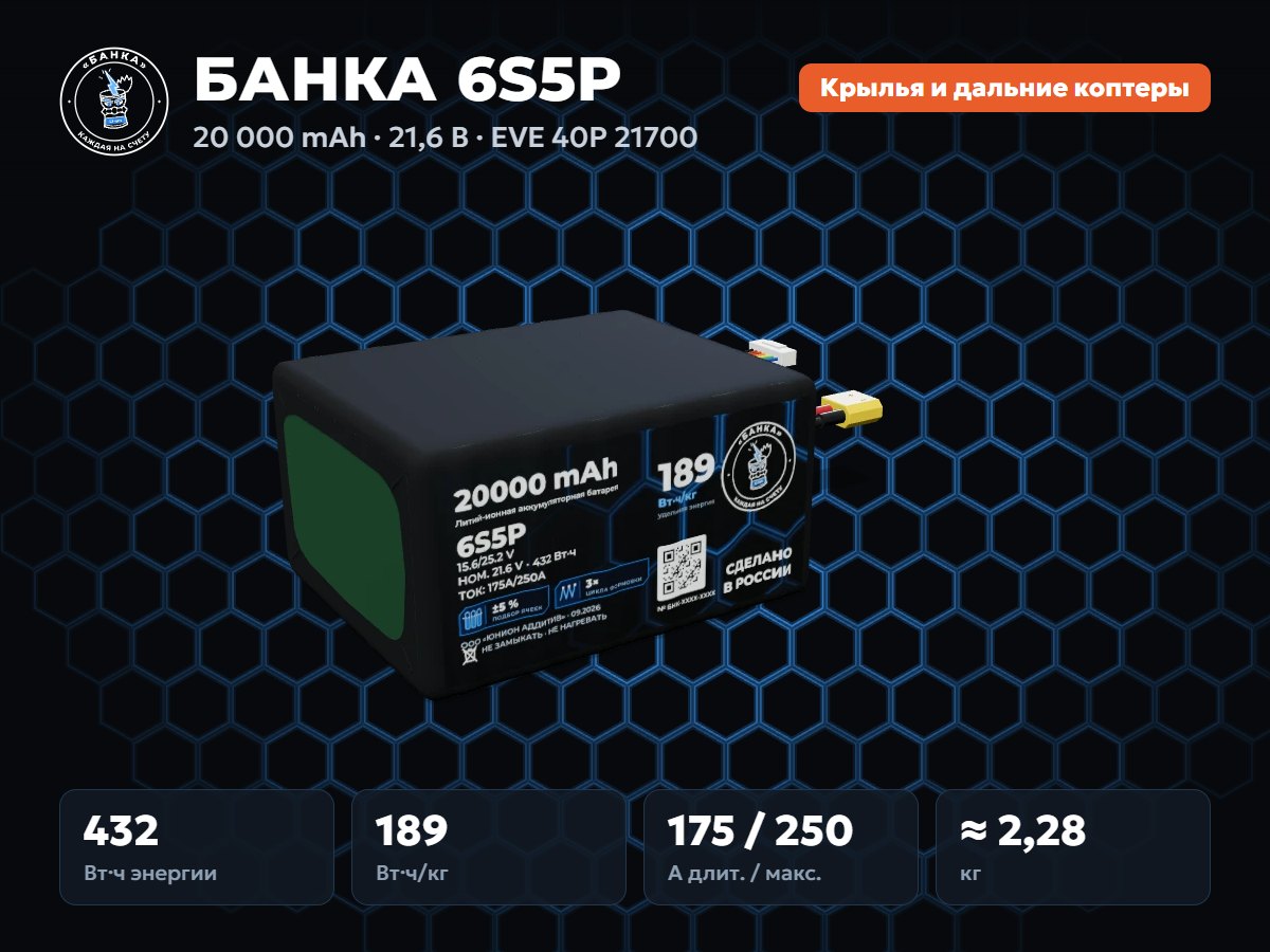 БАНКА 6S5P EVE 40P
