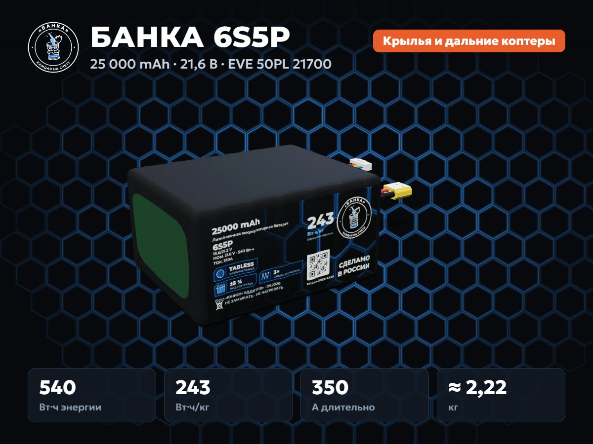 БАНКА 6S5P EVE 50PL