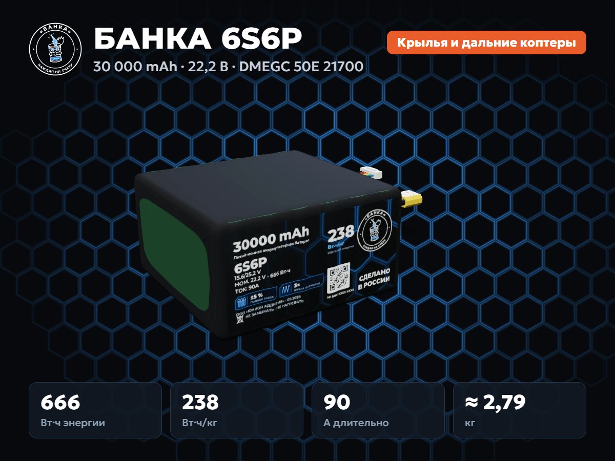 БАНКА 6S6P DMEGC 50E