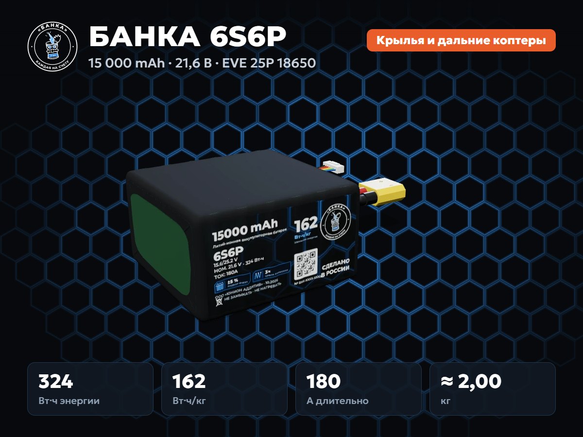 БАНКА 6S6P EVE 25P