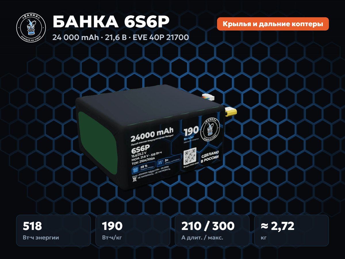 БАНКА 6S6P EVE 40P