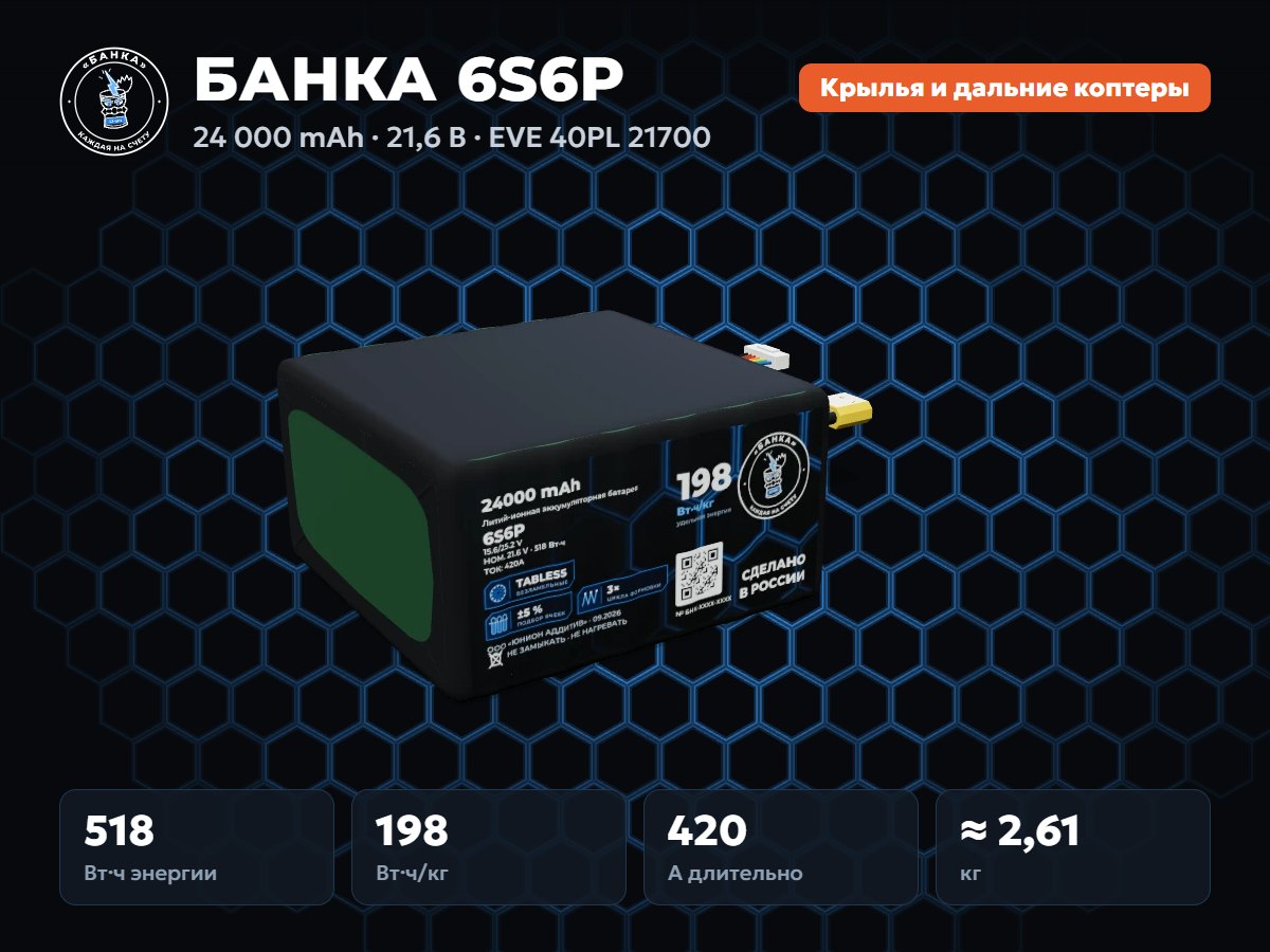 БАНКА 6S6P EVE 40PL