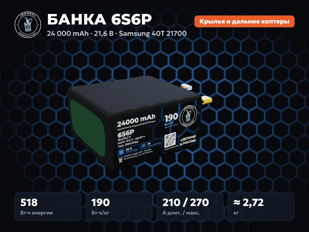 БАНКА 6S6P Samsung 40T