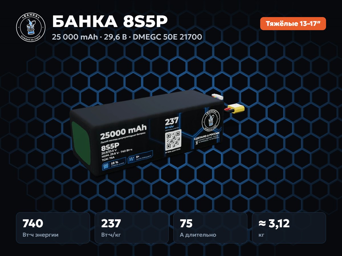 БАНКА 8S5P DMEGC 50E
